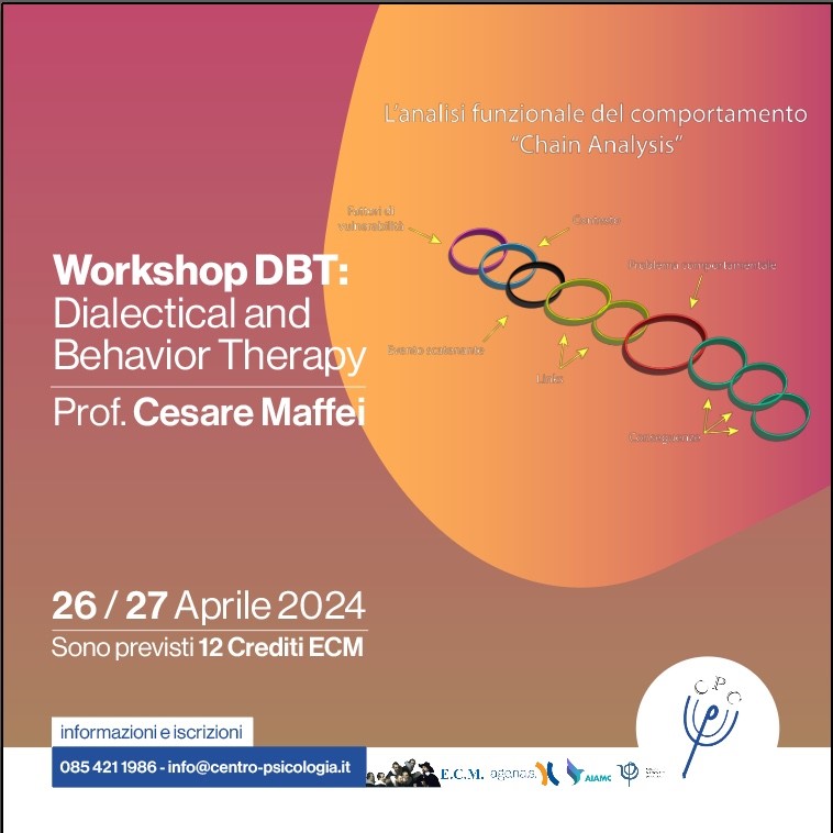 Workshop introduttivo DBT: Dialectical Behavior Therapy